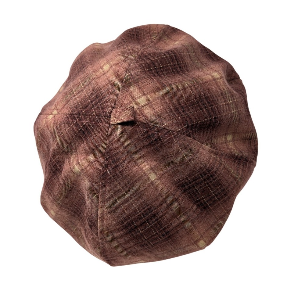 MAEMADAN Plaid Beret Hat Dark Academia‎ Cottagecore Parisian Fall Preppy Boho